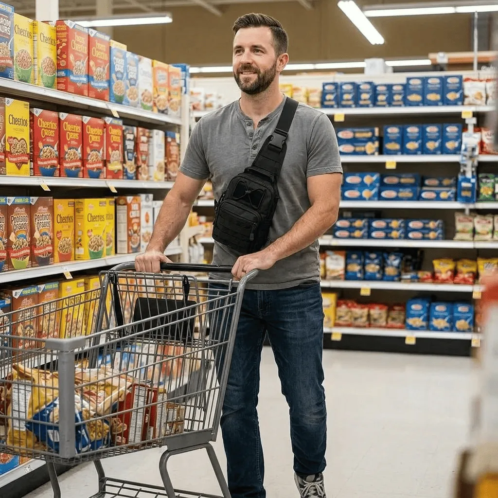 Dragon Sling Bag in everyday use